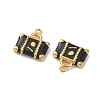 304 Stainless Steel Enamel Pendants STAS-L316-04G-01-2