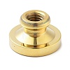 Golden Tone Wax Seal Brass Stamp Heads STAM-P002-01G-09-2