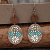 Wood Dangle Earrings FS-WGAEC85-01-2