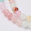 Natural Colorful Green Jade Beads Strands G-G757-01-12mm-5
