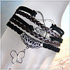 Suede Cord Knitted Multi-strand Bracelets WGDC426-10-1