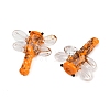 Transparent Lampwork Beads FOIL-I017-01-3