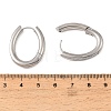 304 Stainless Steel & Crystal Rhinestone Hoop Earrings SA-G003-01P-3