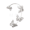 Butterfly Crystal Rhinestone Cuff Earrings for Girl Women Gift EJEW-F275-01B-P-2