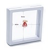 Square Transparent PE Thin Film Suspension Jewelry Display Box CON-D009-01A-05-4