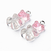 Transparent Resin Pendants X-RESI-R429-31C-3