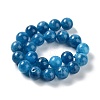 Dyed Natural Malaysia Jade Beads Strands G-G021-02B-10-3