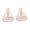 Alloy Enamel Pendants AL-CBAE435-15G-02-1