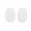 Transparent Crackle Acrylic European Beads CACR-S010-10-2