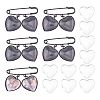 Alloy Brooches Findings JEWB-FH00054-1