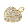 Brass Micro Pave Cubic Zirconia Pendants KK-CBA74BF-12G-02A-2