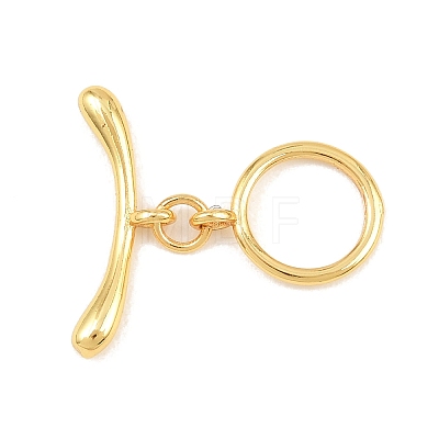 Ring Brass Toggle Clasps KK-G548-39-1