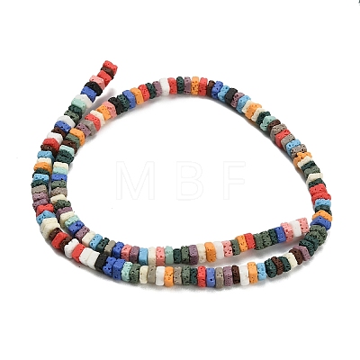 Synthetic Lava Rock Beads Strands G-A317-D01-01-1