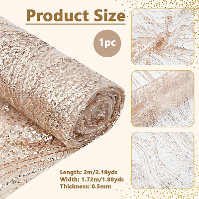 Polyester Paillette Fabric AJEW-WH0481-581B-1