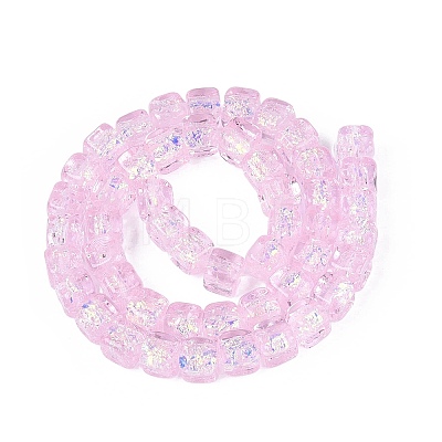 Handmade Foil Glass Beads Strands FOIL-Q002-04K-1