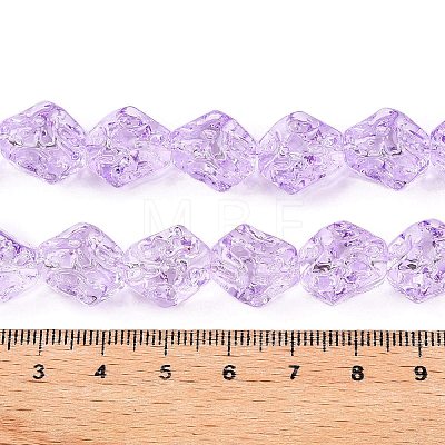 Electroplate Glass Beads Strands EGLA-N012-08J-1