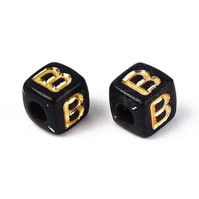 Opaque Acrylic Beads SACR-T035-20B-1