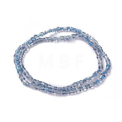 Electroplate Glass Beads Strands EGLA-L023A-HR01-1