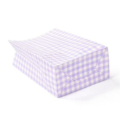 Rectangle with Tartan Pattern Paper Bags CARB-Z001-01A-1