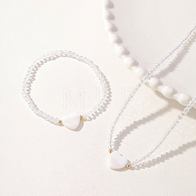 Glass Beaded Stretch Bracelets & Beaded Necklaces SS0956-3-1