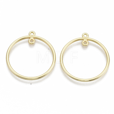 Alloy  2-Loop Link Pendants PALLOY-S132-040B-G-1