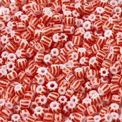 6/0 Opaque Colours Seep Glass Seed Beads X-SEED-F003-04A-14-1