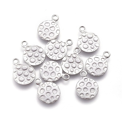 304 Stainless Steel Charms STAS-E455-01P-10mm-1