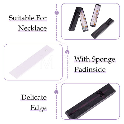 Cardboard Necklace Jewelry Boxes LS-CON-TAC0014-07A-1