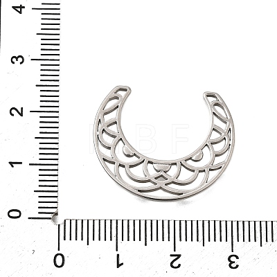 304 Stainless Steel Filigree Joiners STAS-Q362-03A-P-1
