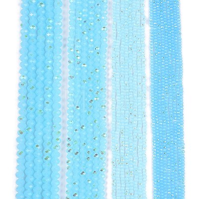 Electroplate Glass Beads Strands EGLA-A044-J3mm-L04-1