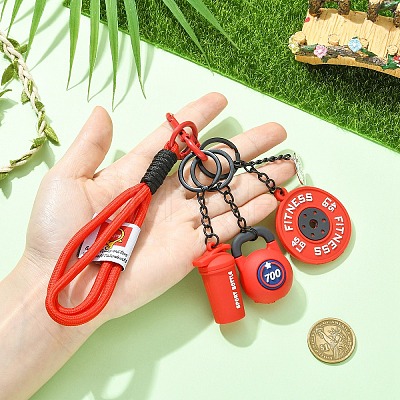 8Pcs 8 Styles Alloy Pendant Decorations HJEW-YW00556-03-1