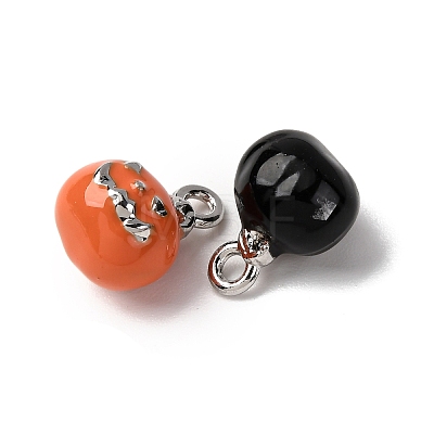 Halloween Alloy Enamel Charms ENAM-D307-01B-1