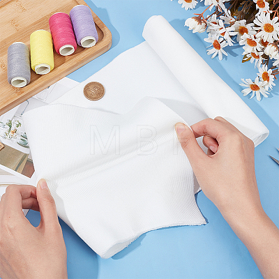 Polycotton Elastic Ribbing Fabric for Cuffs DIY-WH0021-10B-1