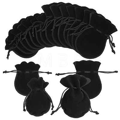  48Pcs 2 Styles Gourd Velvet Bags TP-NB0001-45-1