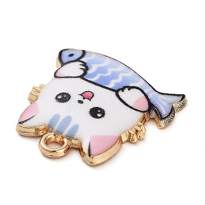 Rack Plating Alloy Enamel Pendants FIND-Q099-11G-02-1