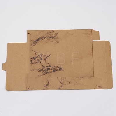 Marble Texture Pattern Paper Gift Boxes CON-WH0072-15-1