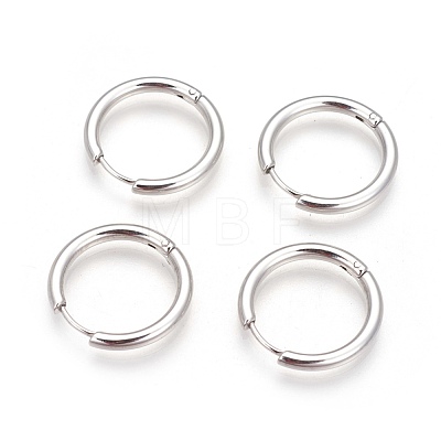 Tarnish Resistant 304 Stainless Steel Hoop Earrings EJEW-P177-P-06-1