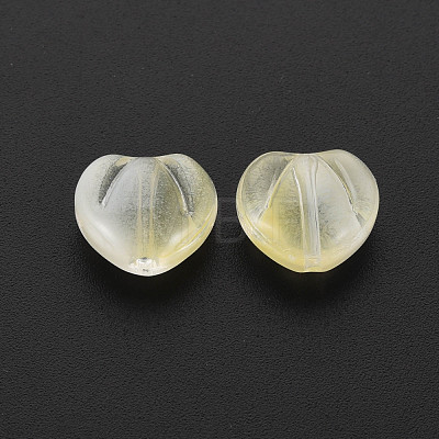 Two Tone Transparent Spray Painted Glass Beads GLAA-T022-24-C05-1