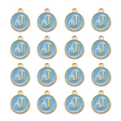 Golden Plated Alloy Enamel Charms LS-ENAM-S118-04J-1