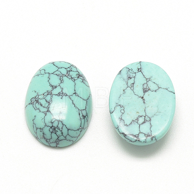 Synthetic Turquoise Cabochons X-G-R415-14x10-44-1