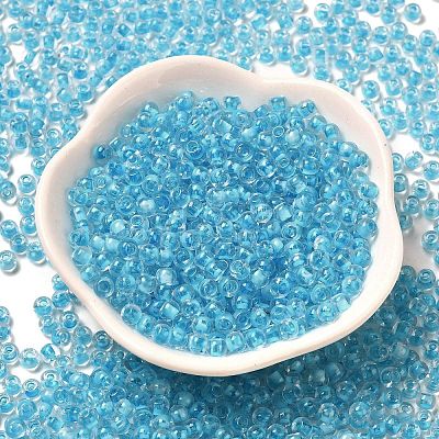 Transparent Glass Round Seed Beads SEED-B001-05A-19-1