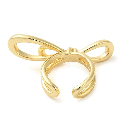 Brass Cuff Rings RJEW-P102-03G-1