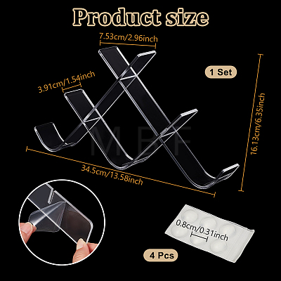 2Pcs Acrylic Hockey Puck Holder AJEW-WH0817-024B-01-1