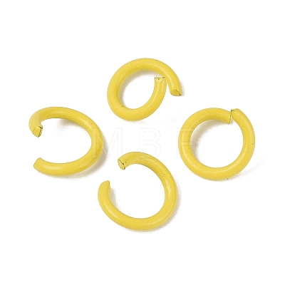 Spray Painted Iron Open Jump Rings IFIN-T017-04B-25-1