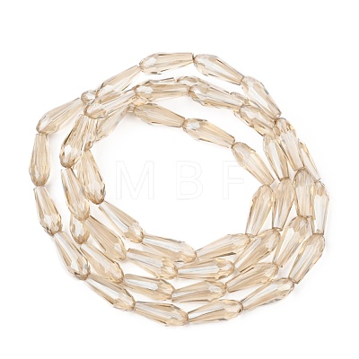 Electroplate Glass Beads Strands EGLA-L015-HP-B05-1
