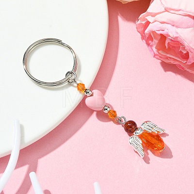 Glass & Acrylic Pendant Keychain KEYC-JKC00642-01-1