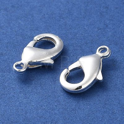 Rack Plating Brass Lobster Claw Clasps KK-F090-27S-02-1