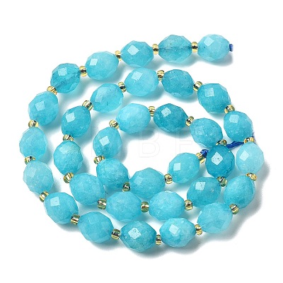 Natural White Jade Beads Strands G-D305-B01-01B-1