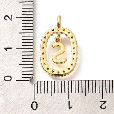 Brass Micro Pave Cubic Zirconia Pendants ZIRC-P123-01G-S02-1