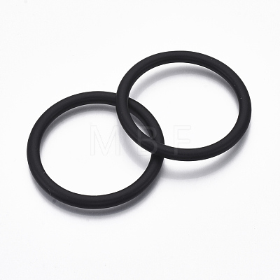 Spray Painted CCB Plastic Linking Rings CCB-R104-17A-01-1
